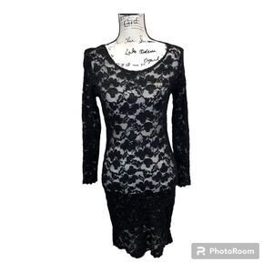 Whimsigoth see through black lace Capezio goth club sexy dance lingerie